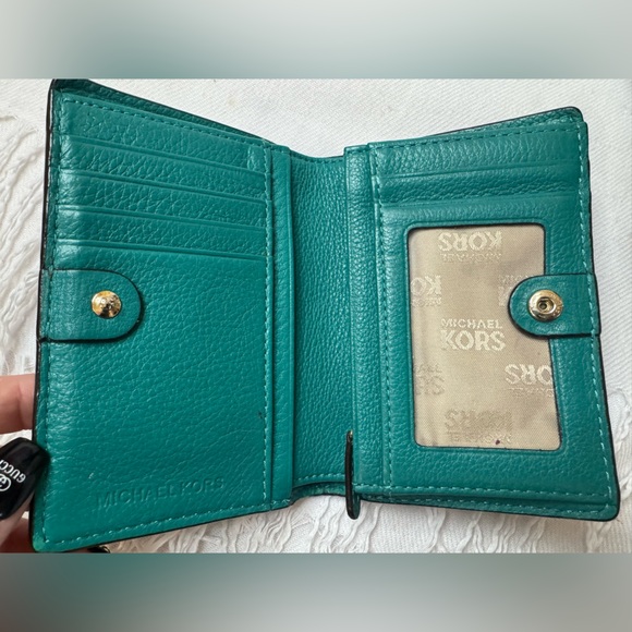 Michael Kors Teal Wallet - Picture 5 of 12
